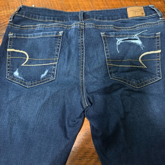 AE Skinny Stretch Dark Wash Jeans - Picture 7 of 8